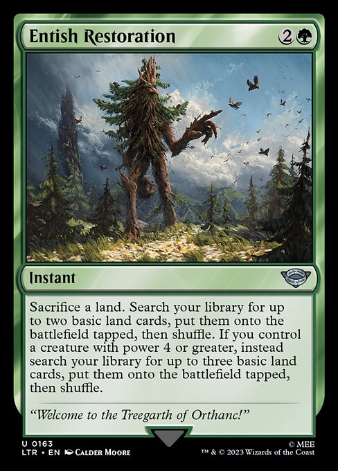 Entish Restoration - The Lord of the Rings: Tales of Middle-earth Magic card