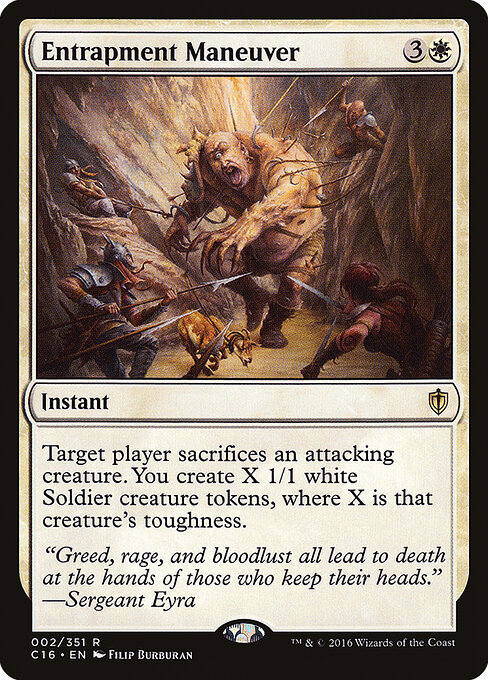 Entrapment Maneuver - Commander 2016 Magic card