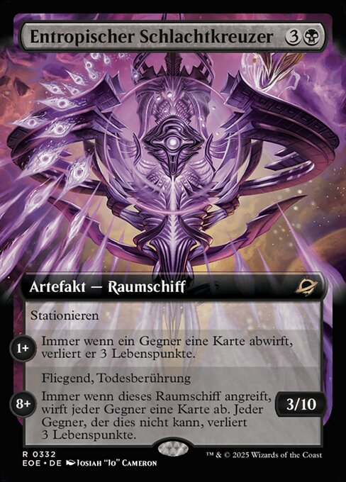 Entropic Battlecruiser - Edge of Eternities Promos (#99p) - Illustrated by Josiah "Jo" Cameron - Magic: The Gathering Card