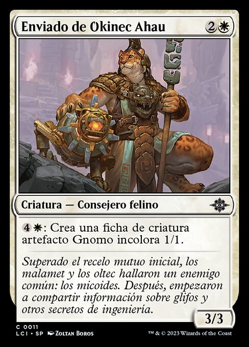 Représentant d'Okinec Ahau (Envoy of Okinec Ahau) - The Lost Caverns of Ixalan (#11) - Illustrated by Zoltan Boros - Magic: The Gathering Card