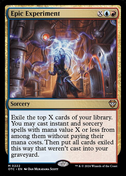 Epic Experiment - Outlaws of Thunder Junction Commander Magic card