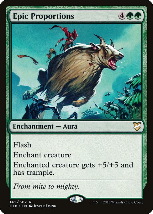 Epic Proportions - Commander 2018 Magic card