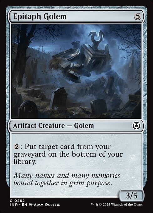 Epitaph Golem - Innistrad Remastered Magic card