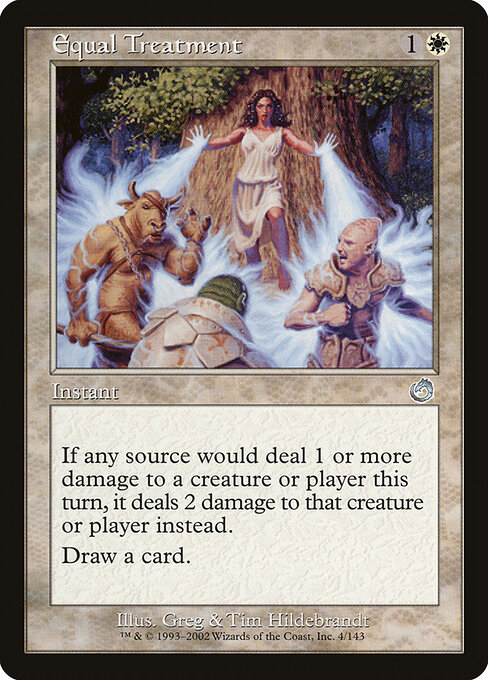 Equal Treatment - Torment (#4) - Illustrated by Greg Hildebrandt & Tim Hildebrandt - Magic: The Gathering Card