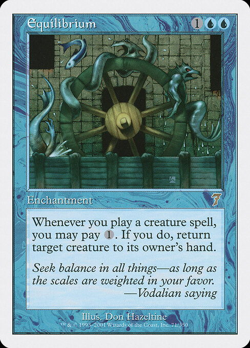 Equilibrium - Seventh Edition Magic card