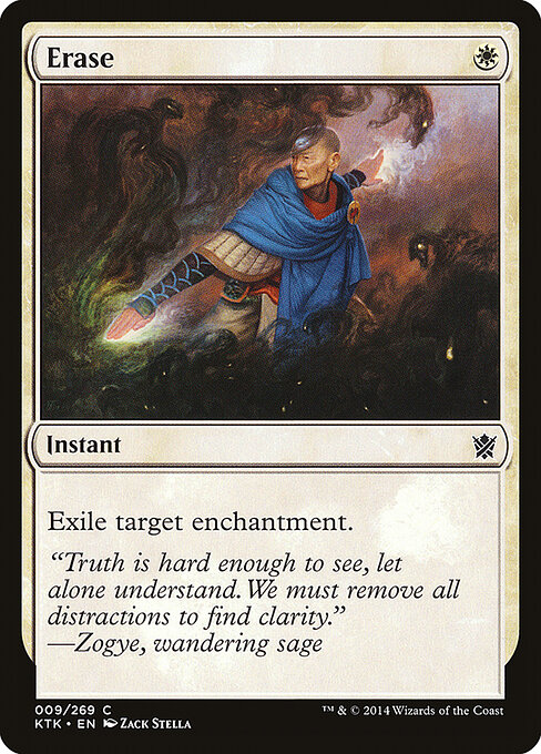 Erase - Khans of Tarkir (#9) - Illustrated by Zack Stella - Magic: The Gathering Card