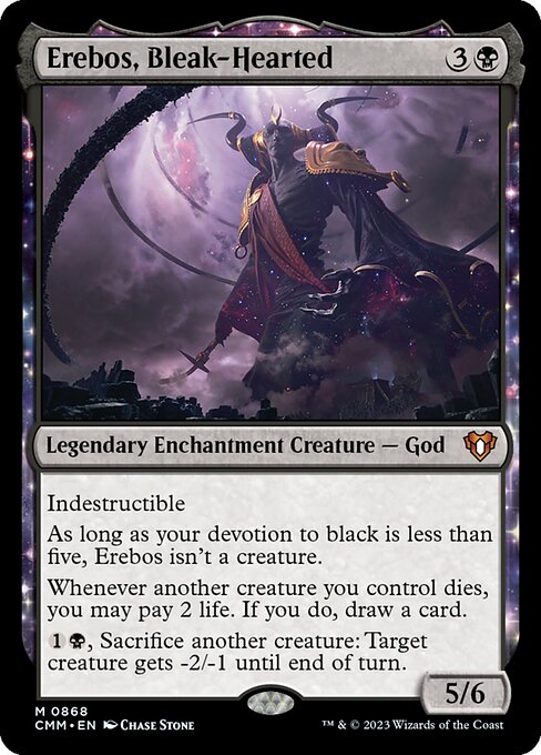 Erebos, Bleak-Hearted - Commander Masters Magic card