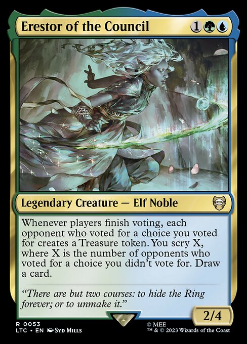 Erestor of the Council - Tales of Middle-earth Commander Magic card