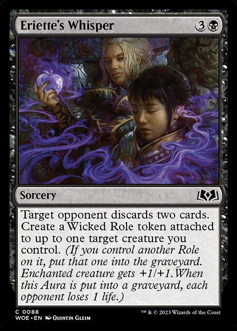Eriette's Whisper - Wilds of Eldraine Magic card