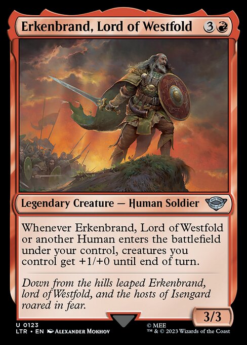 Erkenbrand, Lord of Westfold - The Lord of the Rings: Tales of Middle-earth Magic card