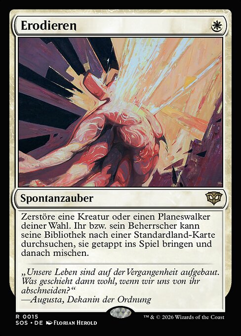 Erodieren (Erode) - Secrets of Strixhaven (#15) - Illustrated by Florian Herold - Magic: The Gathering Card