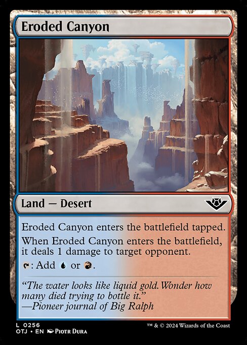 Eroded Canyon - Outlaws of Thunder Junction Magic card