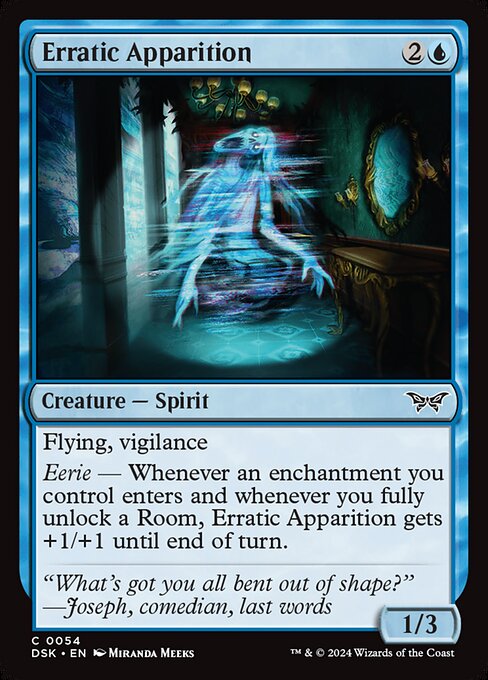 Erratic Apparition - Duskmourn: House of Horror Magic card