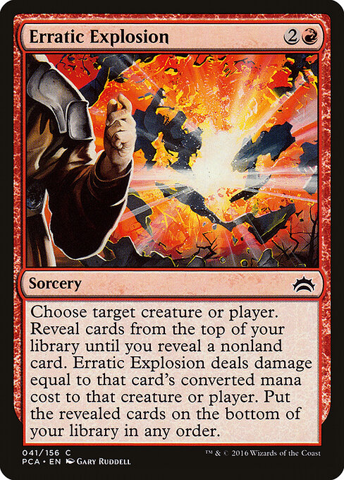 Erratic Explosion - Planechase Anthology Magic card