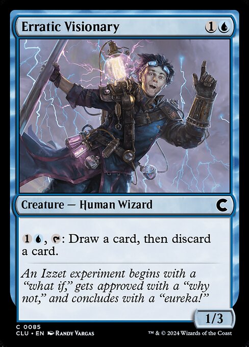 Erratic Visionary - Ravnica: Clue Edition Magic card