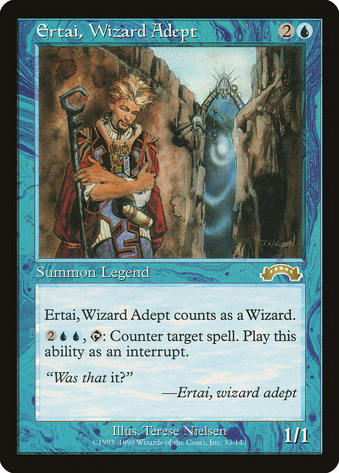 Ertai, Wizard Adept - Exodus Magic card