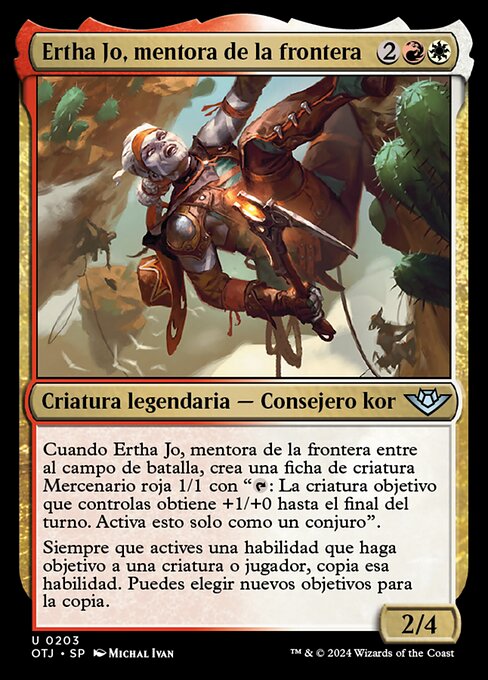 Ertha Jo, Frontier Mentor - The List (#OTJ-203) - Illustrated by Michal Ivan - Magic: The Gathering Card