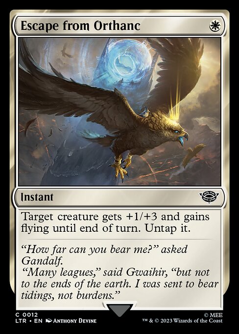 Escape from Orthanc - The Lord of the Rings: Tales of Middle-earth Magic card