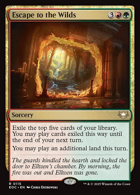 Escape to the Wilds - Edge of Eternities Commander Magic card