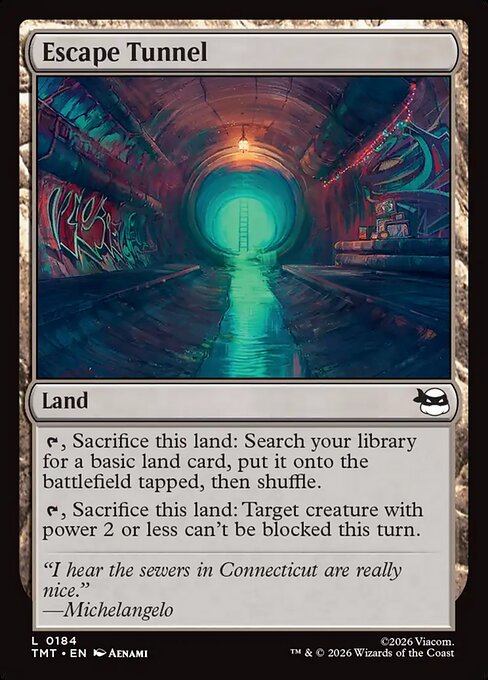Escape Tunnel - Teenage Mutant Ninja Turtles Magic card