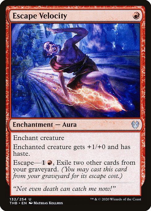 Rasante Befreiung (Escape Velocity) - Theros Beyond Death (#132) - Illustrated by Mathias Kollros - Magic: The Gathering Card