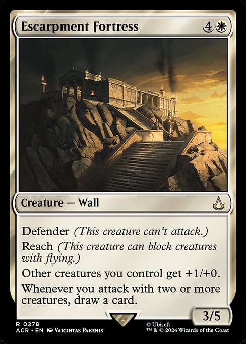 Escarpment Fortress - Assassin's Creed Magic card
