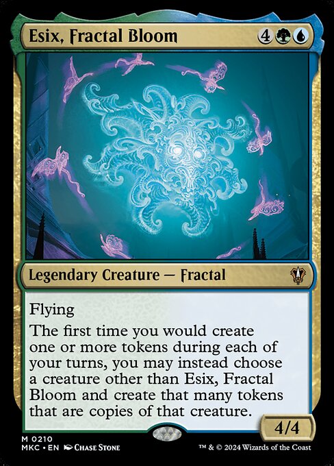 Esix, Fractal Bloom - Murders at Karlov Manor Commander Magic card