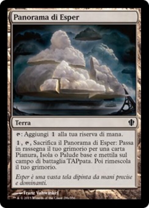 Esper Panorama - Shards of Alara (#223) - Illustrated by Franz Vohwinkel - Magic: The Gathering Card