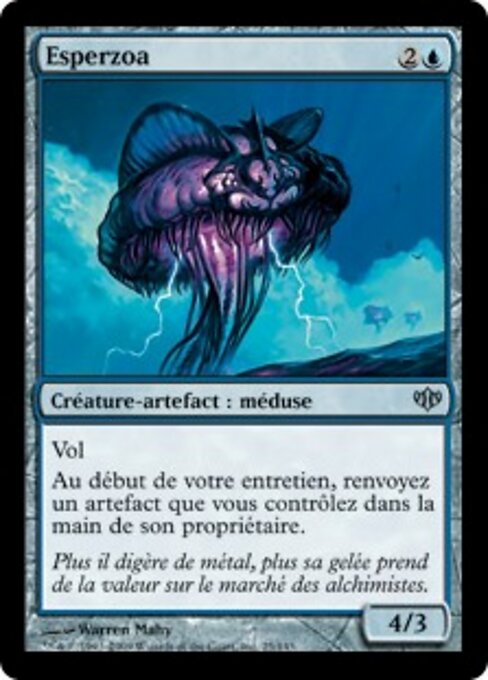 Esperzoa - Conflux (#25) - Illustrated by Warren Mahy - Magic: The Gathering Card