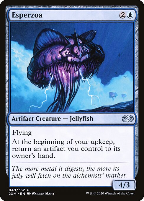 Esperzoa - Double Masters (#49) - Illustrated by Warren Mahy - Magic: The Gathering Card
