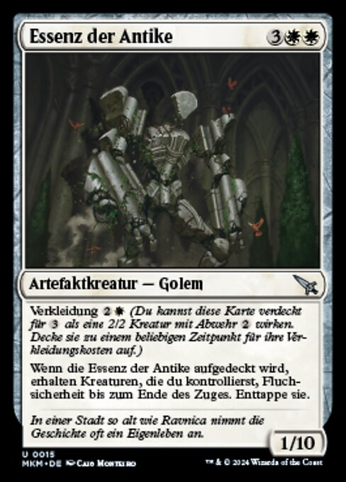 Essenza dell'Antichità (Essence of Antiquity) - Murders at Karlov Manor (#15) - Illustrated by Caio Monteiro - Magic: The Gathering Card