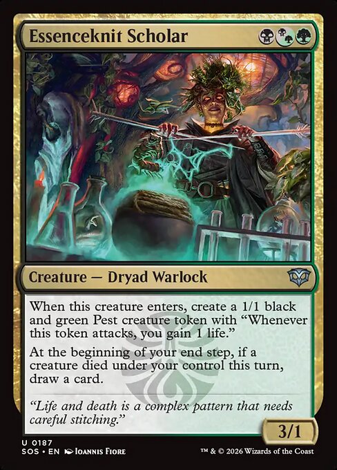 Essenceknit Scholar - Secrets of Strixhaven Magic card