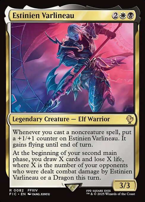 Estinien Varlineau - Final Fantasy Commander Magic card