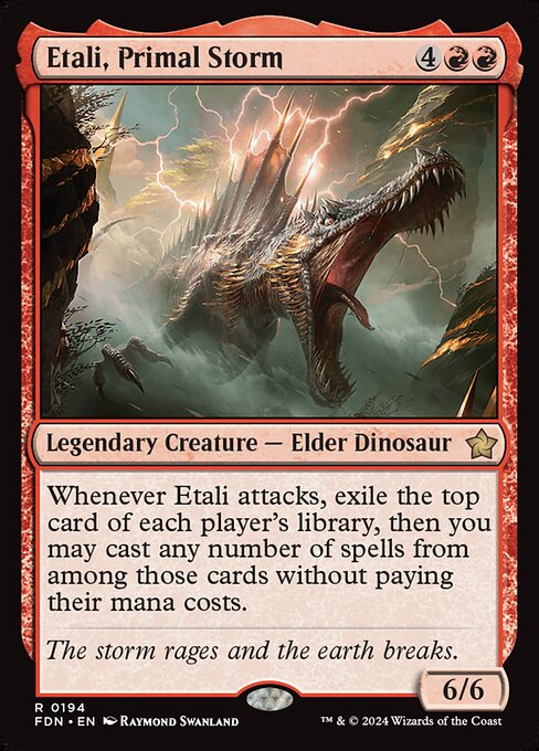 Etali, Primal Storm - Foundations (#194) - Illustrated by Raymond Swanland - Magic: The Gathering Card