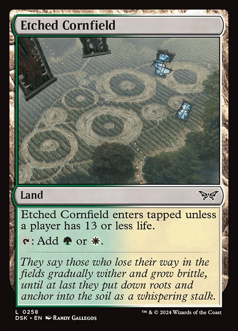 Etched Cornfield - Duskmourn: House of Horror Magic card