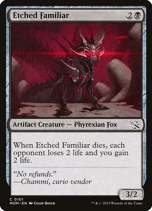 Etched Familiar - March of the Machine Magic card