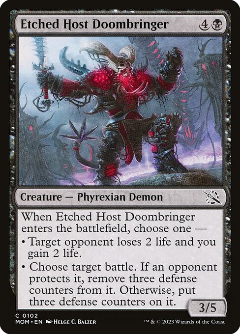 Etched Host Doombringer - March of the Machine Magic card