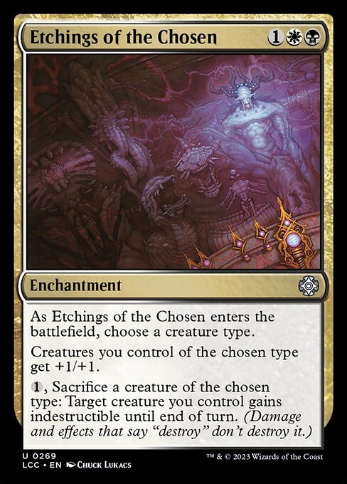 Etchings of the Chosen - The Lost Caverns of Ixalan Commander (#269) - Illustrated by Chuck Lukacs - Magic: The Gathering Card