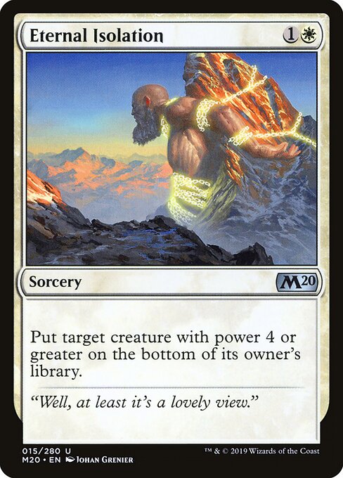 Eternal Isolation - Core Set 2020 Magic card