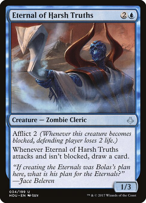Eterno de las verdades amargas (Eternal of Harsh Truths) - Hour of Devastation (#34) - Illustrated by Izzy - Magic: The Gathering Card