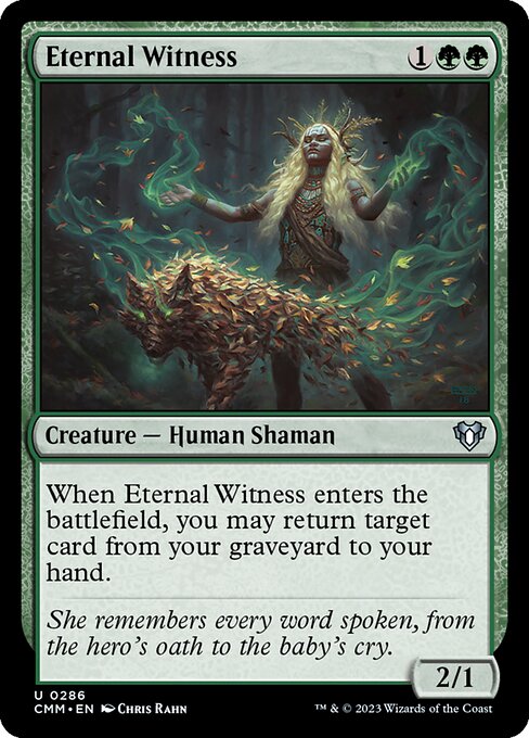 Eternal Witness - Commander Masters Magic card