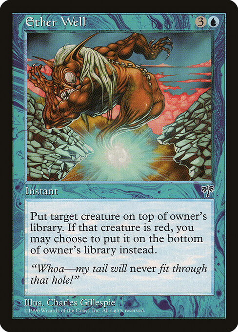 Ätherloch (Ether Well) - Mirage (#65) - Illustrated by Charles Gillespie - Magic: The Gathering Card