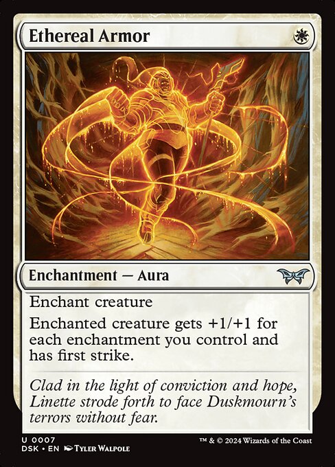 Ethereal Armor - Duskmourn: House of Horror Magic card