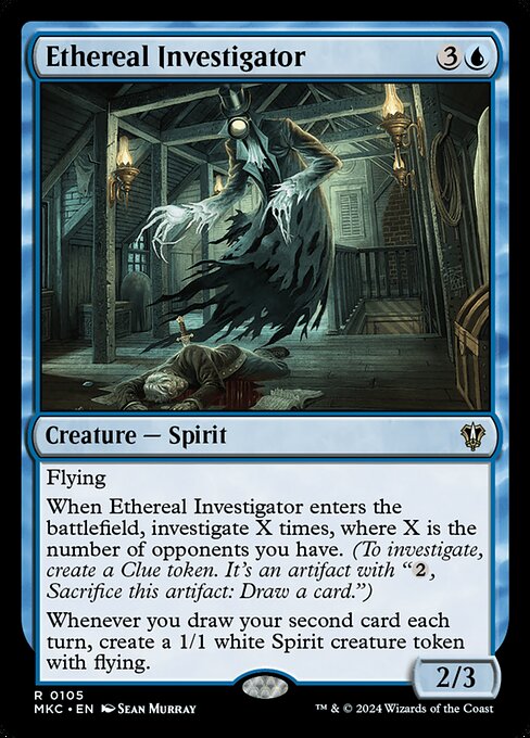 Ethereal Investigator - Murders at Karlov Manor Commander Magic card