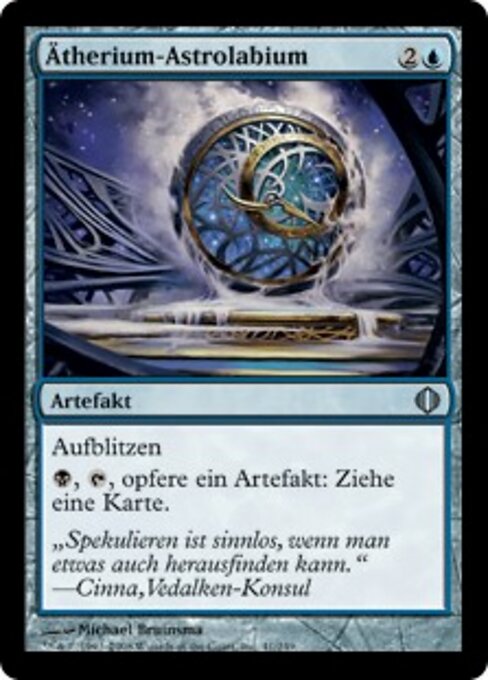 Ätherium-Astrolabium (Etherium Astrolabe) - Shards of Alara (#41) - Illustrated by Michael Bruinsma - Magic: The Gathering Card