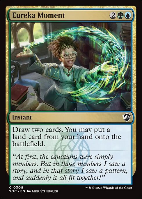Eureka Moment - Secrets of Strixhaven Commander Magic card