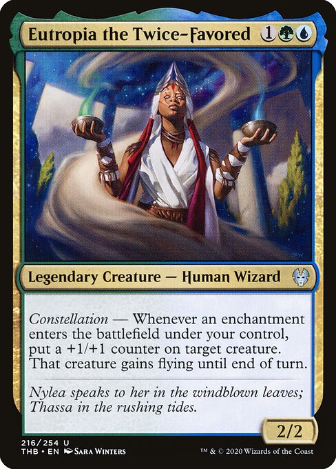 Eutropia the Twice-Favored - Theros Beyond Death Magic card