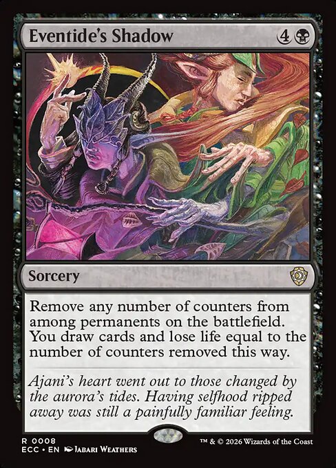 Eventide's Shadow - Lorwyn Eclipsed Commander Magic card