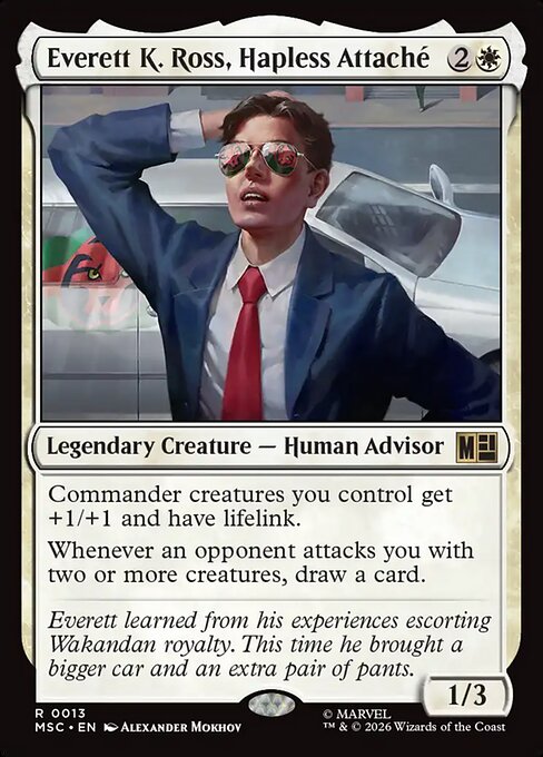 Everett K. Ross, Hapless Attaché - Marvel Super Heroes Commander Magic card