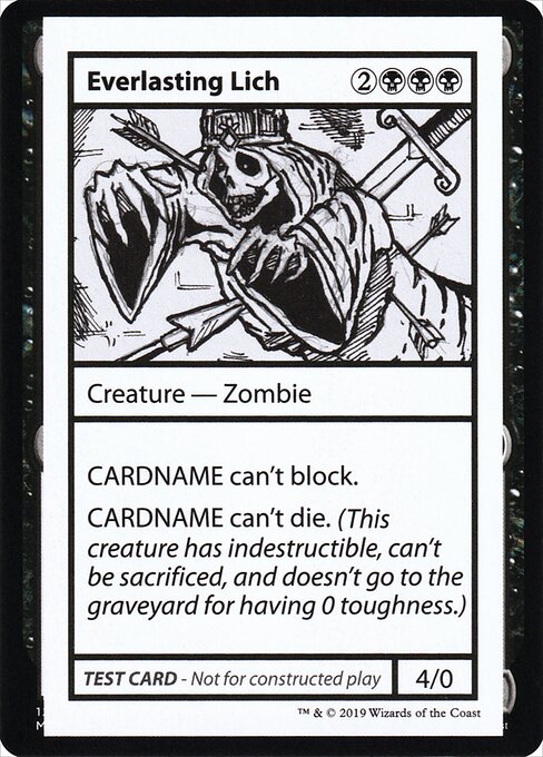 Everlasting Lich - Mystery Booster Playtest Cards 2021 Magic card
